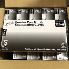 Load image into Gallery viewer, 1000/case Omni #215 Black Disposable Nitrile Exam Grade Gloves