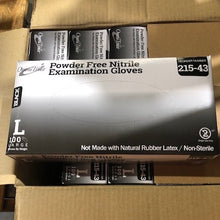 Load image into Gallery viewer, 1000/case Omni #215 Black Disposable Nitrile Exam Grade Gloves