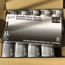 Load image into Gallery viewer, 1000/case Omni #215 Black Disposable Nitrile Exam Grade Gloves