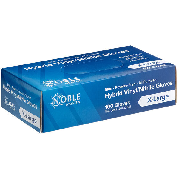 1000/CS Noble NexGen Mil Thick Blue Hybrid Powder-Free Gloves