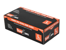 Load image into Gallery viewer, 1000/case SureCare HI-VIS Powder Free Orange Nitrile Disposable Exam Gloves
