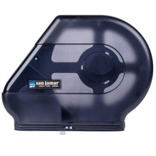 Load image into Gallery viewer, 1 Each - San Jamar R6500TBK Quantum 12" - 13" Jumbo Toilet Tissue Dispenser - Black Pearl