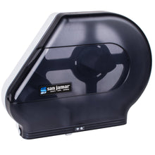Load image into Gallery viewer, 1 Each - San Jamar R6500TBK Quantum 12" - 13" Jumbo Toilet Tissue Dispenser - Black Pearl