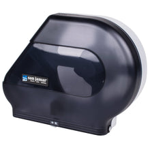 Load image into Gallery viewer, 1 Each - San Jamar R6500TBK Quantum 12" - 13" Jumbo Toilet Tissue Dispenser - Black Pearl