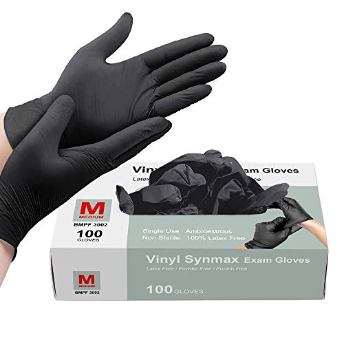 使い捨て手袋　synguard vinyl exam gloves　Mサイズ　1000枚 Synguard 1000pcs Grade Synthetic Nitrile Gloves, Disposable