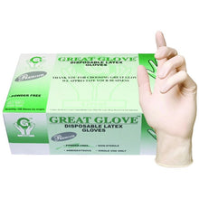 Load image into Gallery viewer, 1000/cs Great Glove Industrial Grade Premium Latex Disposable Gloves