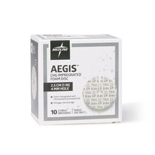 Load image into Gallery viewer, 40/CS Aegis CHG-Impregnated 1" Foam Disk Peel-Open Dressing with 4 mm Hole