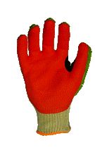 Load image into Gallery viewer, 36 Pairs/CS BULLSEYE™ C56221 Hi-Vis Cut-Resistant Level A5 TPR Gloves with AxiFybr®