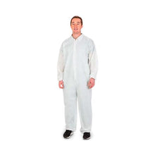 Load image into Gallery viewer, 24/CS Cardinal White Coveralls with Elastic Cuffs and Ankles
