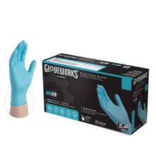 Load image into Gallery viewer, 1000/case Gloveworks Blue Nitrile Industrial Latex Free Disposable Gloves