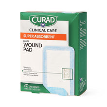 Load image into Gallery viewer, 480/CS CURAD Clinical Advances Super Absorbent Polymer Wound Dressings, 4" x 8"