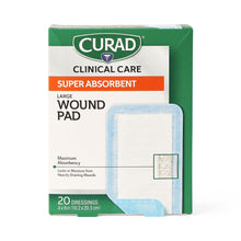 Load image into Gallery viewer, 480/CS CURAD Clinical Advances Super Absorbent Polymer Wound Dressings, 4" x 8"