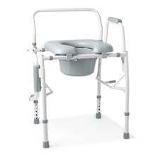 Load image into Gallery viewer, 1 EA Medline Padded Drop Arm Commodes