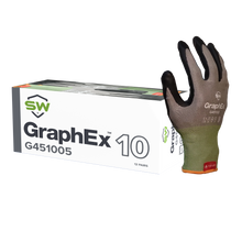 Load image into Gallery viewer, 72 Pairs/CS (GraphEx® G45100) Cut Resistant Level 4 Mechanical Gloves with AxiFybr®