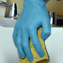 Load image into Gallery viewer, 1000/case Gloveworks Synthetic Blue Vinyl PF Ind Gloves