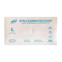 Load image into Gallery viewer, 1000/cs BR Powder Free Nitrile Examination Gloves