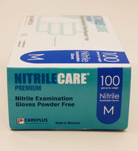 Load image into Gallery viewer, 1000/case NitrileCare Premium Powder Free Nitrile Exam Grade Gloves