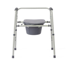 Load image into Gallery viewer, 1/CS Medline Steel Commode with Microban