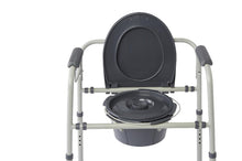 Load image into Gallery viewer, 1/CS Medline Steel Commode with Microban