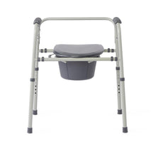 Load image into Gallery viewer, 1/CS Medline Steel Commode with Microban