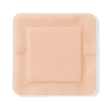 Load image into Gallery viewer, 100/CS Optifoam Gentle EX Bordered Foam Dressings in Educational Packaging, 4" x 4"