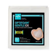 Load image into Gallery viewer, 40/CS Optifoam Gentle EX Sacrum Foam Dressings in Educational Packaging, 7" x 7"