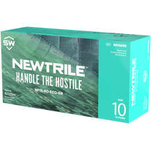 Load image into Gallery viewer, 144 Pairs/CS NEWTRILE® 15 mil Flock-Lined Nitrile Chemical-Resistant Gloves with EcoTek®