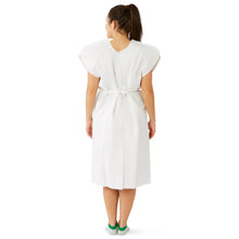 Load image into Gallery viewer, 50/CS Medline Disposable Patient Gowns with Opening and Belt