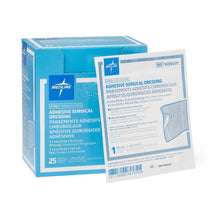 Load image into Gallery viewer, 200/CS Medline Sterile Adhesive Surgical Dressings, 4" x 6" with 4" x 3" Pad