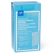 Load image into Gallery viewer, 100/CS Medline Sterile Adhesive Surgical Dressings, 8" x 6" with 8" x 3" Pad