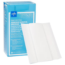 Load image into Gallery viewer, 100/CS Medline Sterile Adhesive Surgical Dressings, 8" x 6" with 8" x 3" Pad