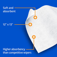 Load image into Gallery viewer, 1080/CS Medline Absorbent Wipers+ Dry Wipes