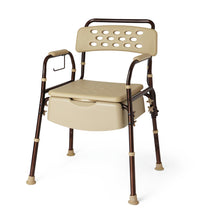 Load image into Gallery viewer, 1/CS Medline Bedside Commode with Microban