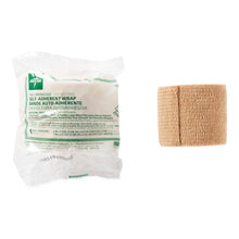 Load image into Gallery viewer, 36/CS Medline Nonsterile Self-Adherent Cohesive Latex Bandage, Tan, 2" x 5 yd. (5.1 cm x 4.6 m)