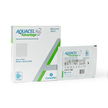 Load image into Gallery viewer, 200/CS Aquacel Ag Advantage Surgical Advanced Hydrofiber Dressings with Hydrofiber, 4" x 5"