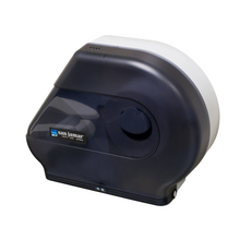 Load image into Gallery viewer, 1 Each - San Jamar R6500TBK Quantum 12" - 13" Jumbo Toilet Tissue Dispenser - Black Pearl