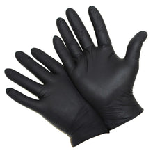 Load image into Gallery viewer, 1000/case Omni #215 Black Disposable Nitrile Exam Grade Gloves
