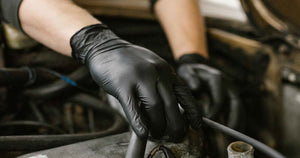 1000/case Gloveworks Black Nitrile Industrial Latex Free Disposable Gloves