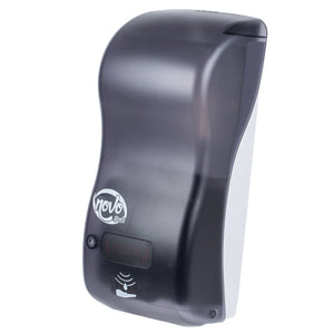 1 Each - Noble Chemical Novo Hybrid 30.4 oz. (900 mL) Touchless Foaming Soap / Sanitizer Dispenser - 5 1/2" x 4" x 12"