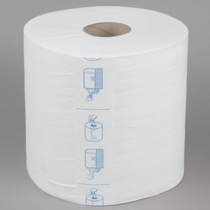 6 Rolls/Case Merfin 8400 1-Ply Center Pull Airlaid Paper Towel 400' Roll