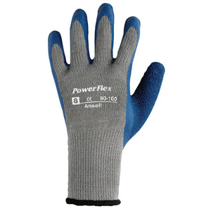 Powerflex Gloves, 6, Blue/Gray