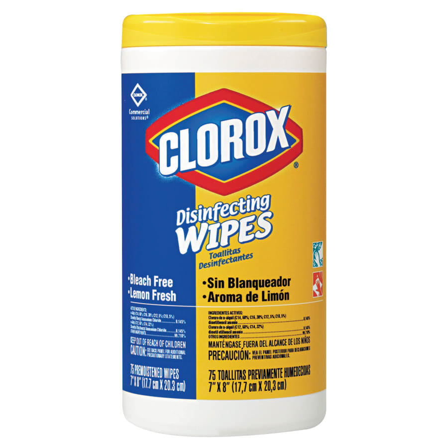 12/cs Disinfectant Wipes, Lemon Scent, 35 Count