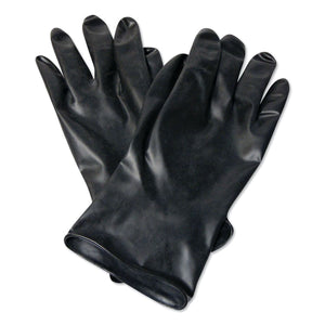Chemical Resistant Butyl™ Glove, Size 8, Black, 13 Mil, Smooth