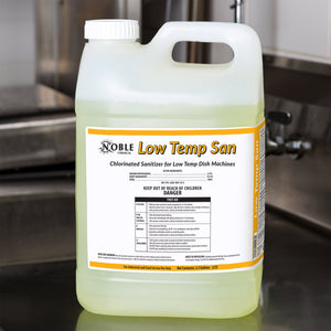 2/CS Noble Chemical 2.5 Gallon / 320 oz. Low Temp San Dish Washing Machine Sanitizer