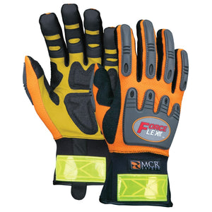 Forceflex Gloves, Orange/Black/Yellow, Large