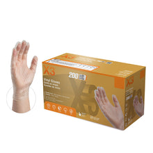 Load image into Gallery viewer, 2000/case AMMEX GPX3D Clear Vinyl Industrial Latex Free Disposable Gloves
