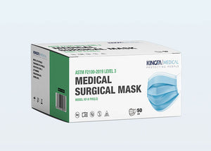 2500/cs Kingfa ASTM Level 3 3-ply Face Masks
