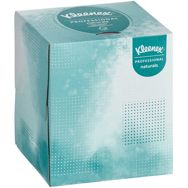 36 boxes/CS Kleenex® Naturals Professional 95 Sheet Facial Tissue Cube