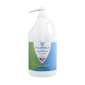 6/cs ALLSHIELD Gel Hand Sanitizer with Pump 64 oz.