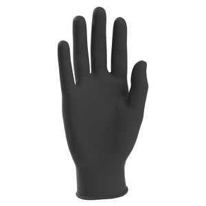 1000/case SureCare Deluxe Powder Free Black Nitrile Disposable Exam Gloves